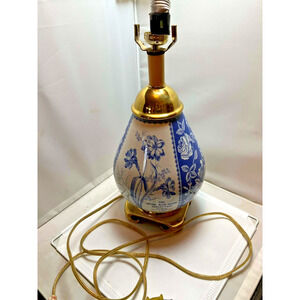 Spode Blue Room Collection Floral Lamp - Read Desc
